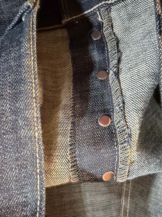 NWT Levi’s 501 Button Fly Straight Jeans W42x30 Oversized Boyfriend Fit - Picture 9 of 14